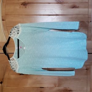 New Lace cold shoulder top - NWT
